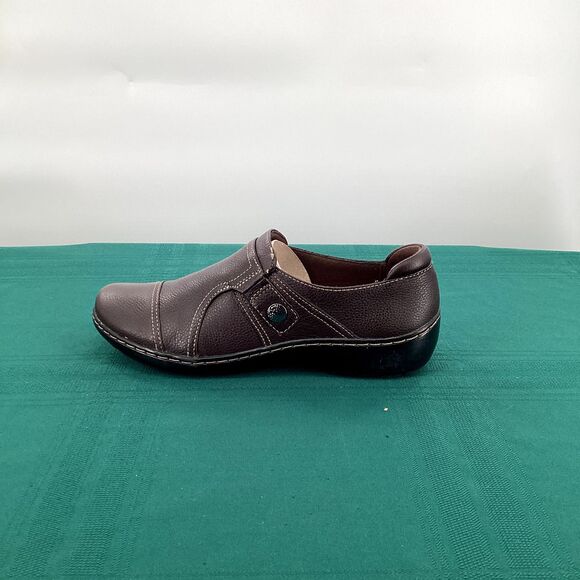 Clarks Women's Cora Poppy Dark Brown Tumbled 26156819, Size 9 US - Picture 8 of 12